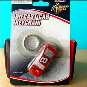 Dale Earnhardt Jr. #8 Winners Circle 1:87 scale die cast car keychain